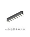 HANOK * PLAFÓN LED 14W 3000K 110º NEGRO
